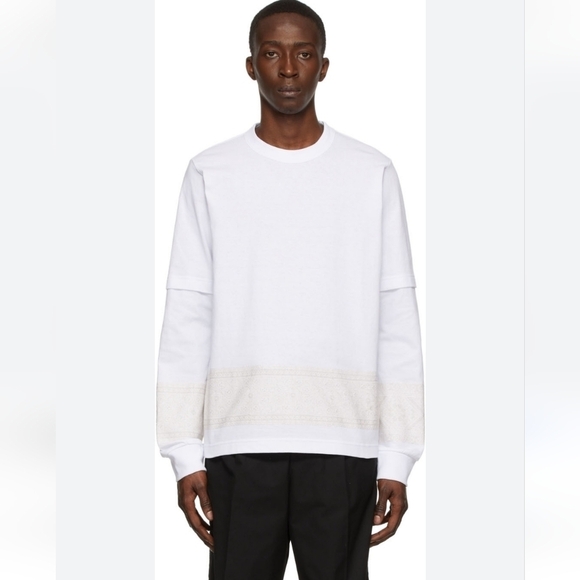 Sacai long sleeve embroidered shirt L(3) BNWT - Picture 1 of 14